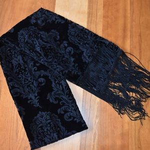 EXPRESS Velvet Fringe Scarf